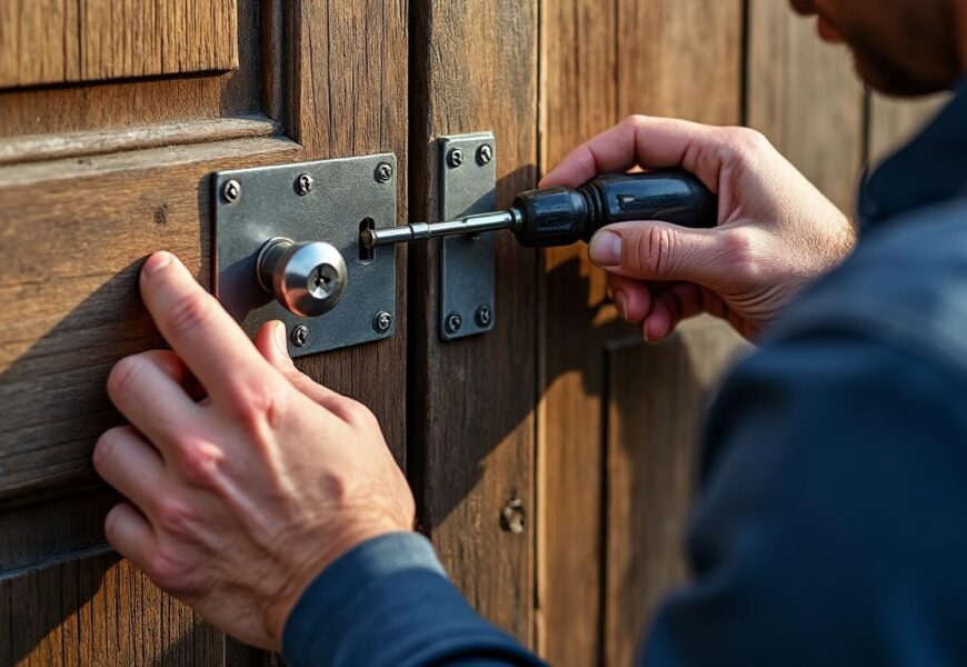 Comment installer efficacement une serrure batteuse renforcée sur votre porte ?