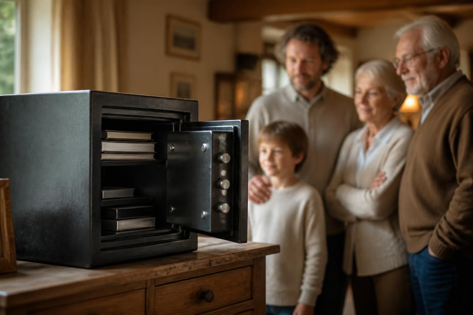 découvrez comment un coffre-fort ignifuge pour papiers et données protège efficacement votre héritage familial contre les incendies et assure la sécurité de vos documents précieux.