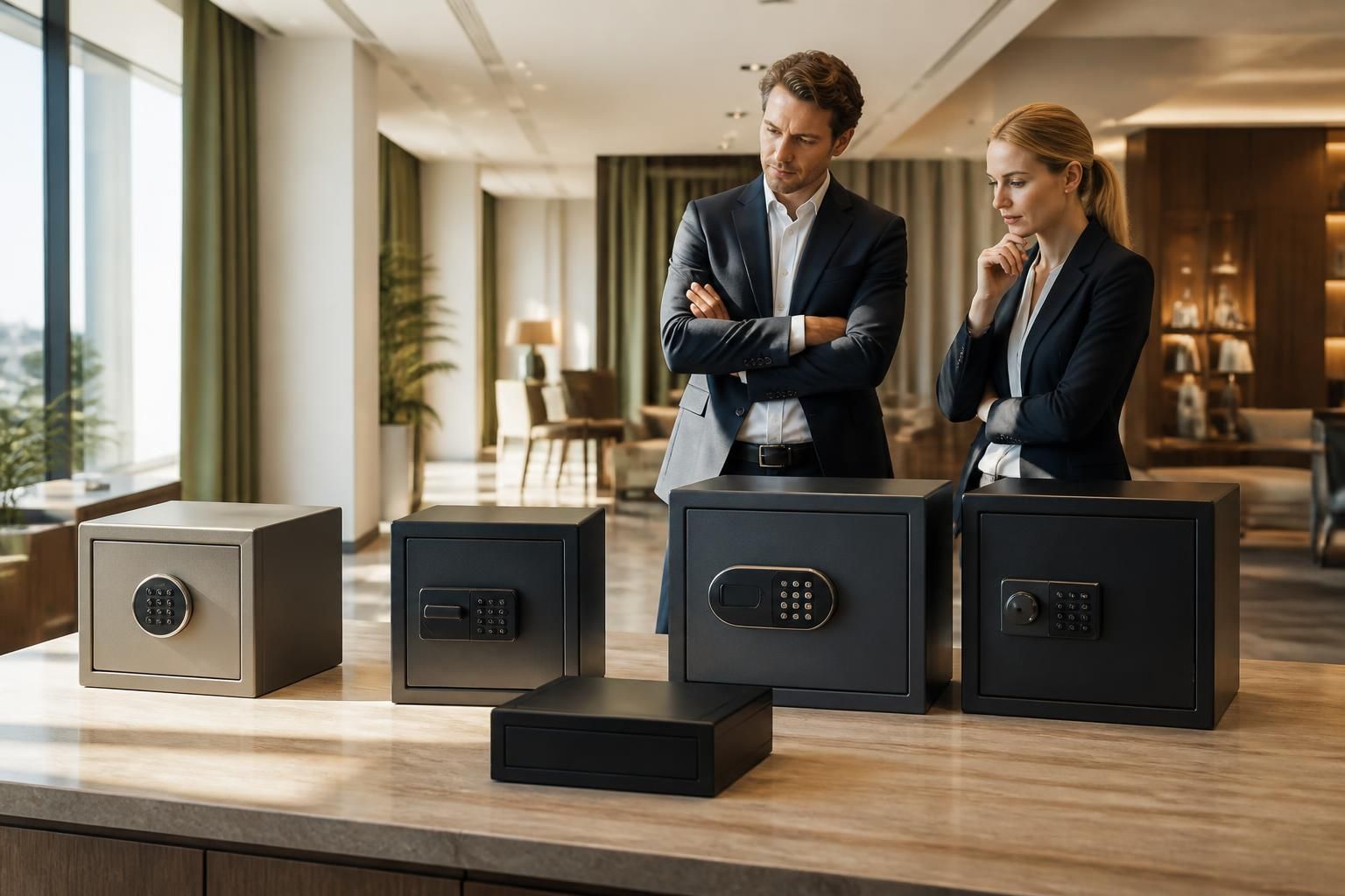 découvrez notre guide d'achat complet pour comparer les modèles de coffres-forts adaptés aux hôtels individuels et choisissez la sécurité idéale pour vos clients.