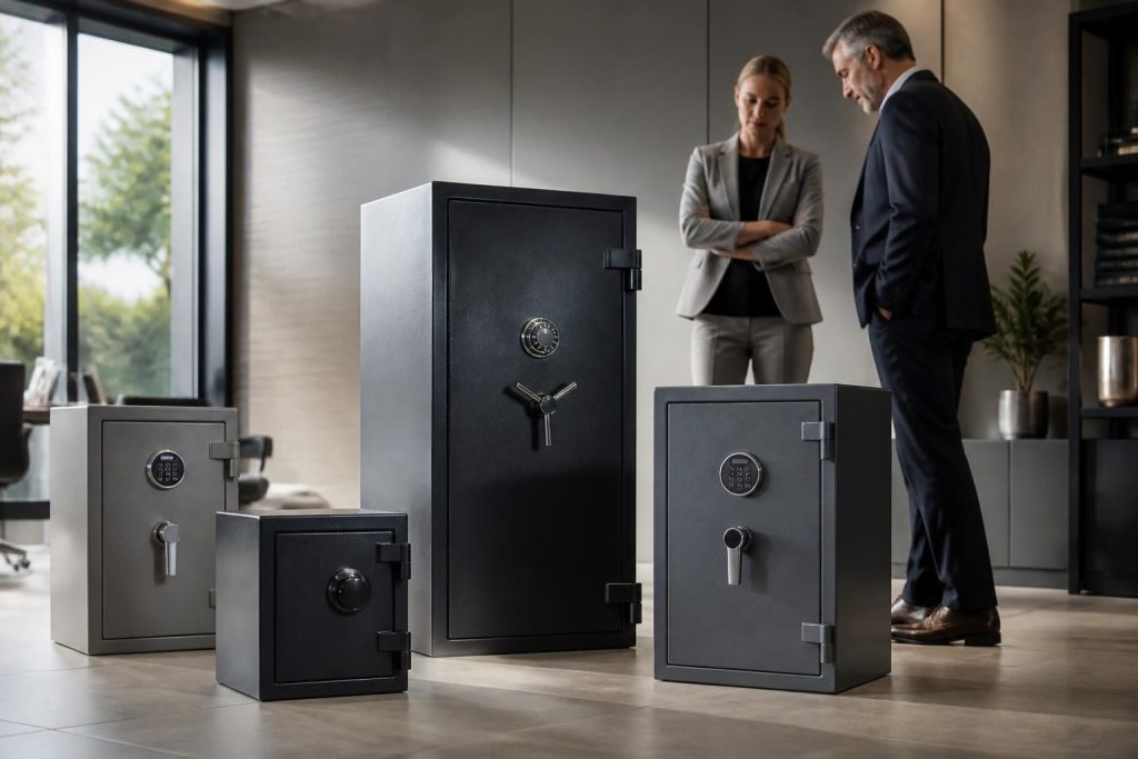 découvrez notre comparatif des meilleurs coffres-forts pour usage professionnel et trouvez celui qui convient parfaitement à vos besoins de sécurité au bureau.